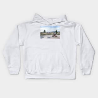 Pedaling - Altona Beach Kids Hoodie